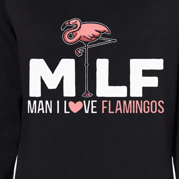 Man I Love Flamingos Bird Lover Summer Flamingo Womens California Wash Sweatshirt