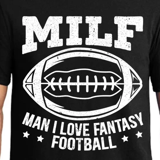 Milf I Love Fantasy Football Cute Gift Pajama Set