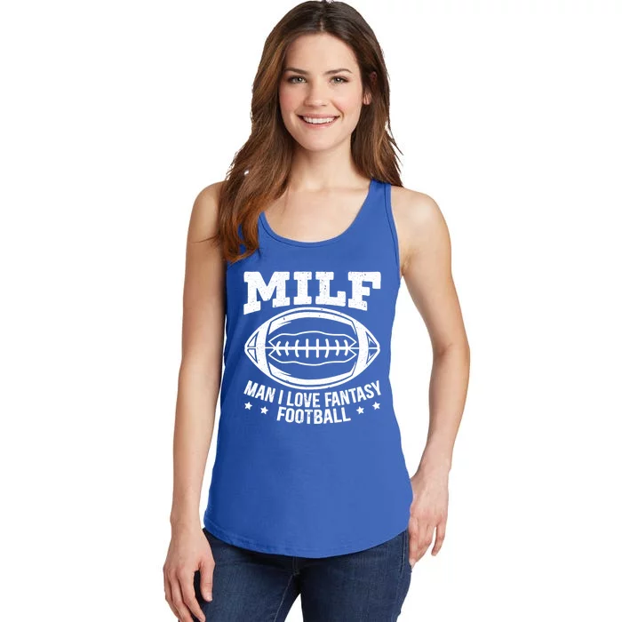 Milf I Love Fantasy Football Cute Gift Ladies Essential Tank