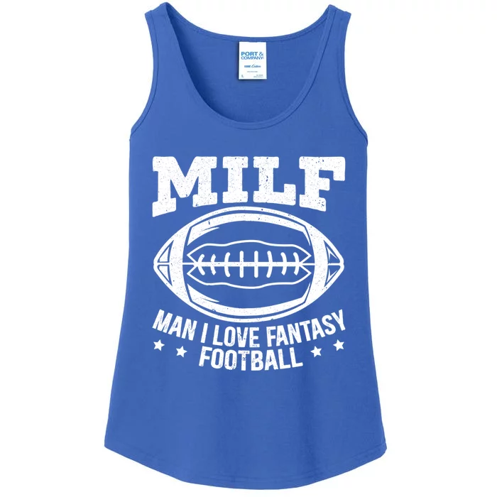 Milf I Love Fantasy Football Cute Gift Ladies Essential Tank