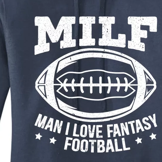 Milf I Love Fantasy Football Cute Gift Women's Pullover Hoodie