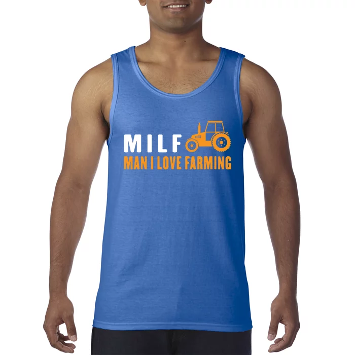 Milf I Love Farming Kansas State Football Fan Gift Tank Top