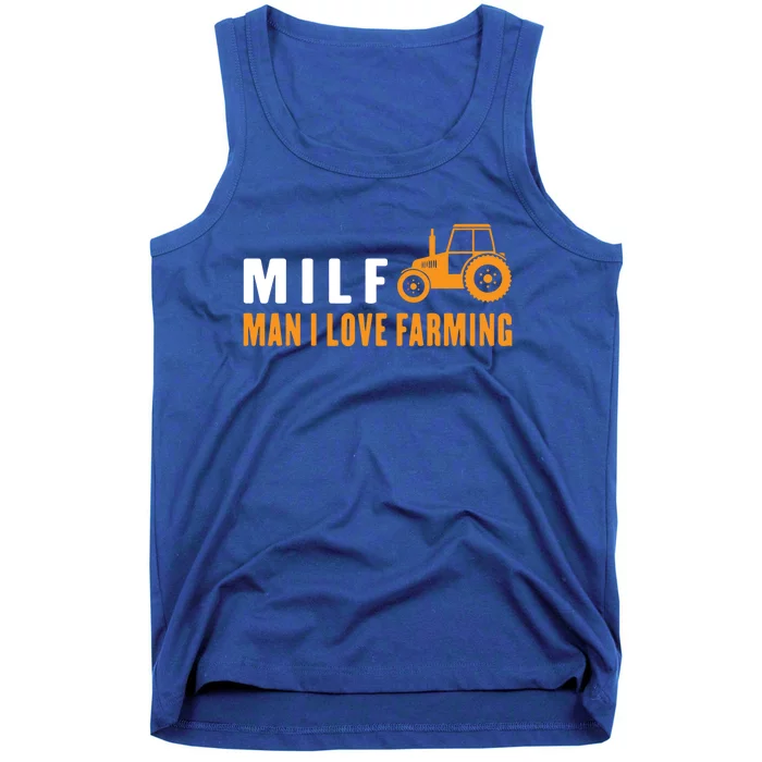 Milf I Love Farming Kansas State Football Fan Gift Tank Top