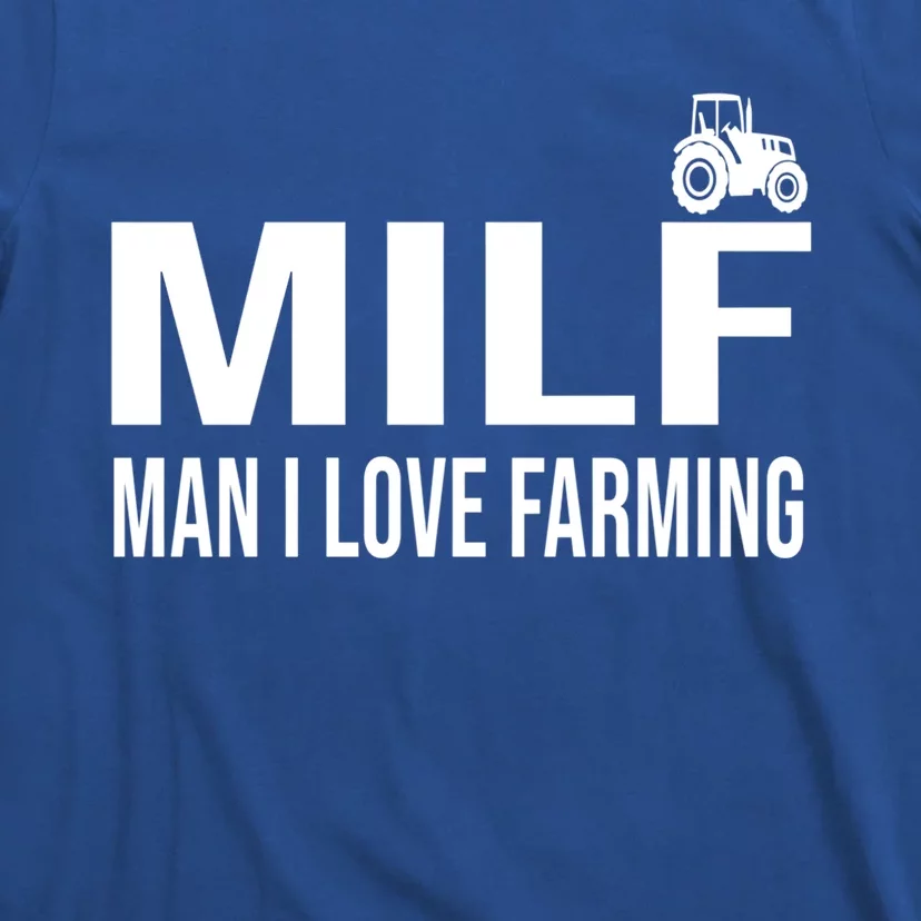 Milf I Love Farming Kansas State Purple Football Fan Gift T-Shirt