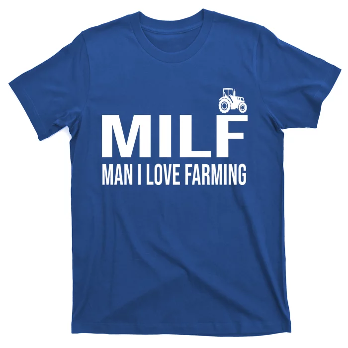 Milf I Love Farming Kansas State Purple Football Fan Gift T-Shirt