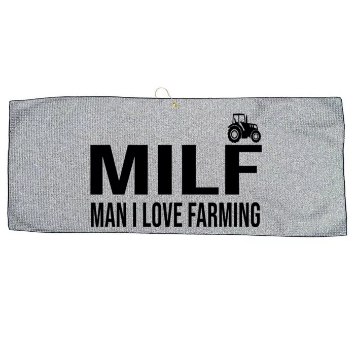 Milf I Love Farming Kansas State Purple Football Fan Gift Large Microfiber Waffle Golf Towel