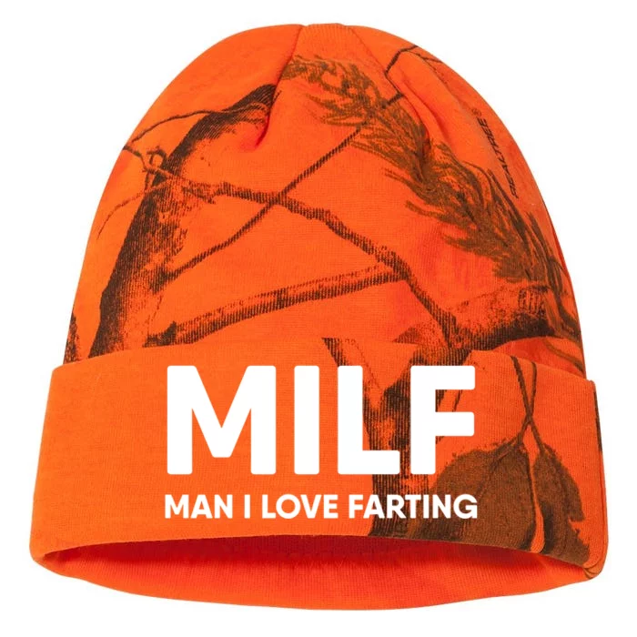 Milf I Love Farting Gift Kati - 12in Camo Beanie