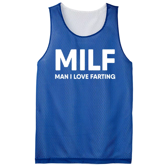 Milf I Love Farting Gift Mesh Reversible Basketball Jersey Tank