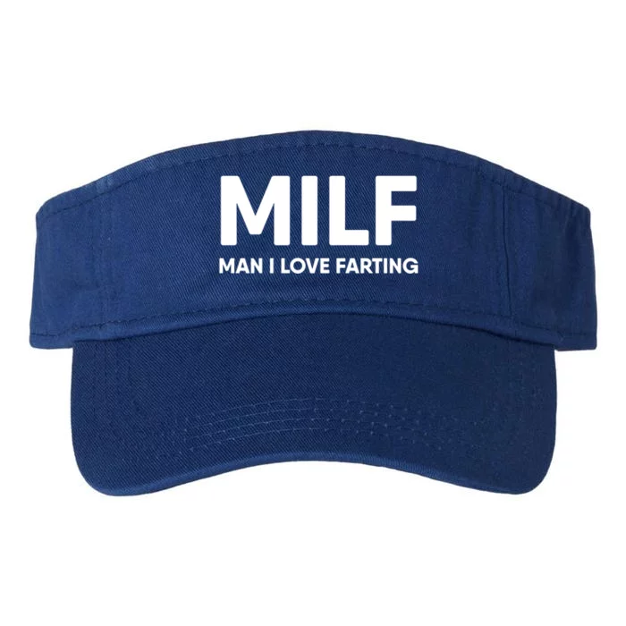 Milf I Love Farting Gift Valucap Bio-Washed Visor