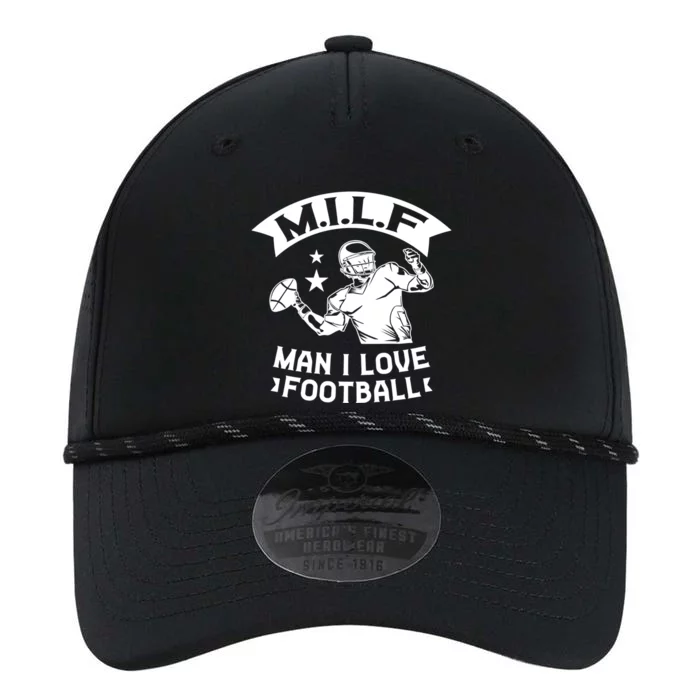 Milf I Love Football Football Fan Gift Performance The Dyno Cap