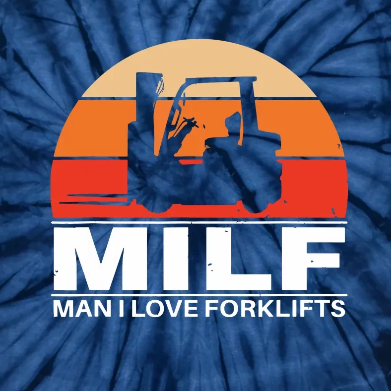 Man I Love Forklifts Tie-Dye T-Shirt