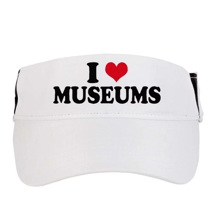 Museum I Love Museums Adult Drive Performance Visor