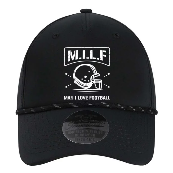 M I L F I Love Football Homerun Ball Holder Sports Field Gift Performance The Dyno Cap