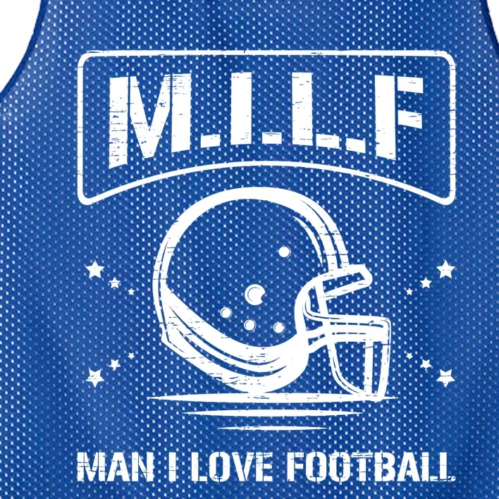 M I L F I Love Football Homerun Ball Holder Sports Field Gift Mesh Reversible Basketball Jersey Tank