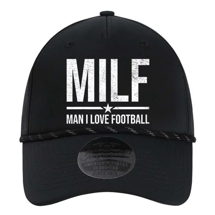 Milf I Love Football Funny Perfect Sunday Great Gift Performance The Dyno Cap