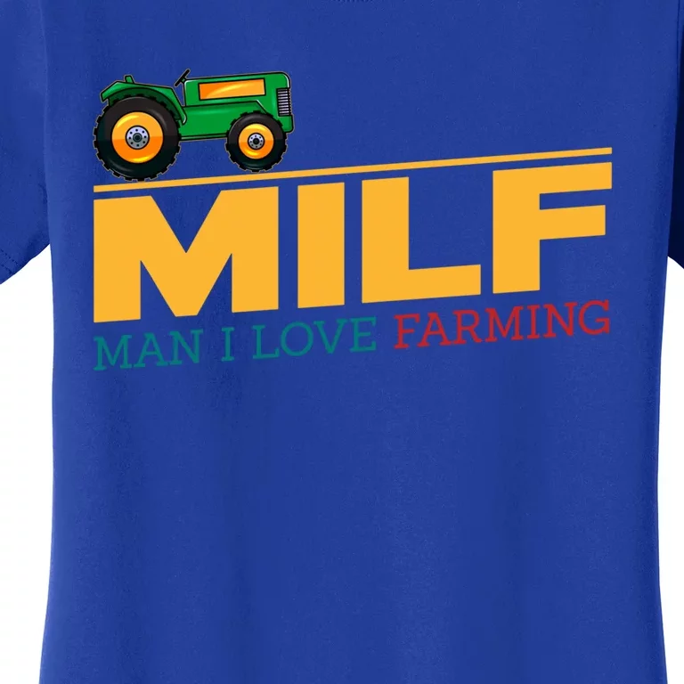 Man I Love Farming I Fun Milf Football Fan Gift Women's T-Shirt