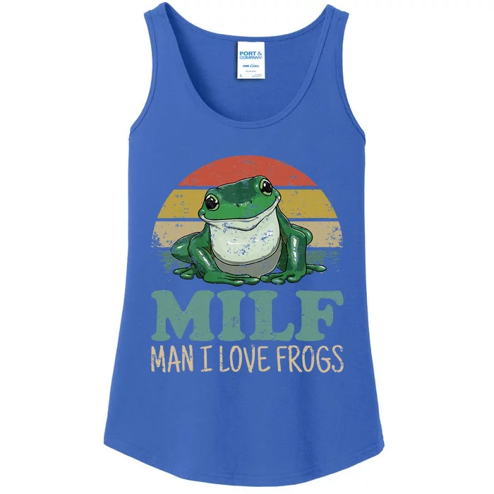 Milfman I Love Frogs Ladies Essential Tank