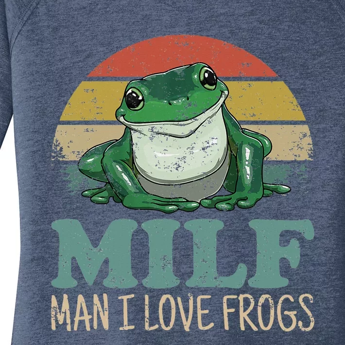 Milfman I Love Frogs Women's Perfect Tri Tunic Long Sleeve Shirt