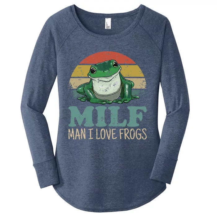 Milfman I Love Frogs Women's Perfect Tri Tunic Long Sleeve Shirt