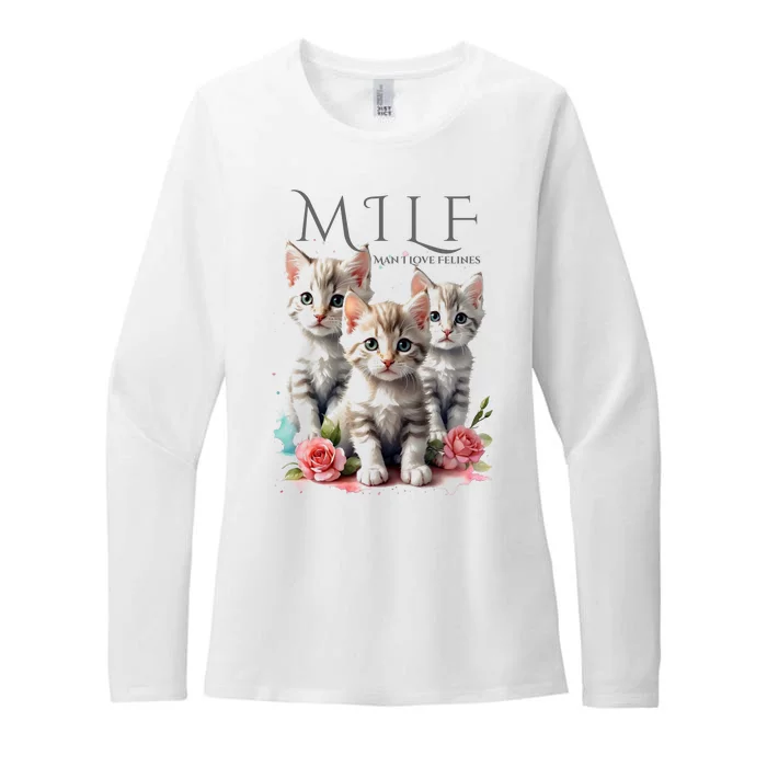 Man I Love Felines Womens CVC Long Sleeve Shirt