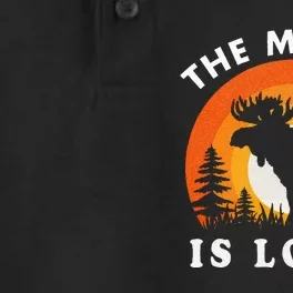 Moose Is Loose Funny Moose Lover Dry Zone Grid Performance Polo