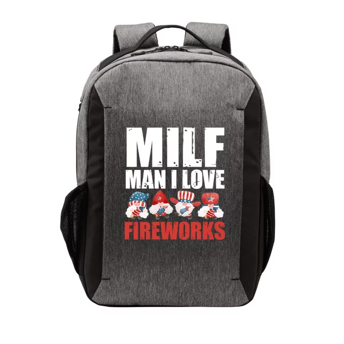 Milf I Love Fireworks Fireworks Director Usa Great Gift Vector Backpack