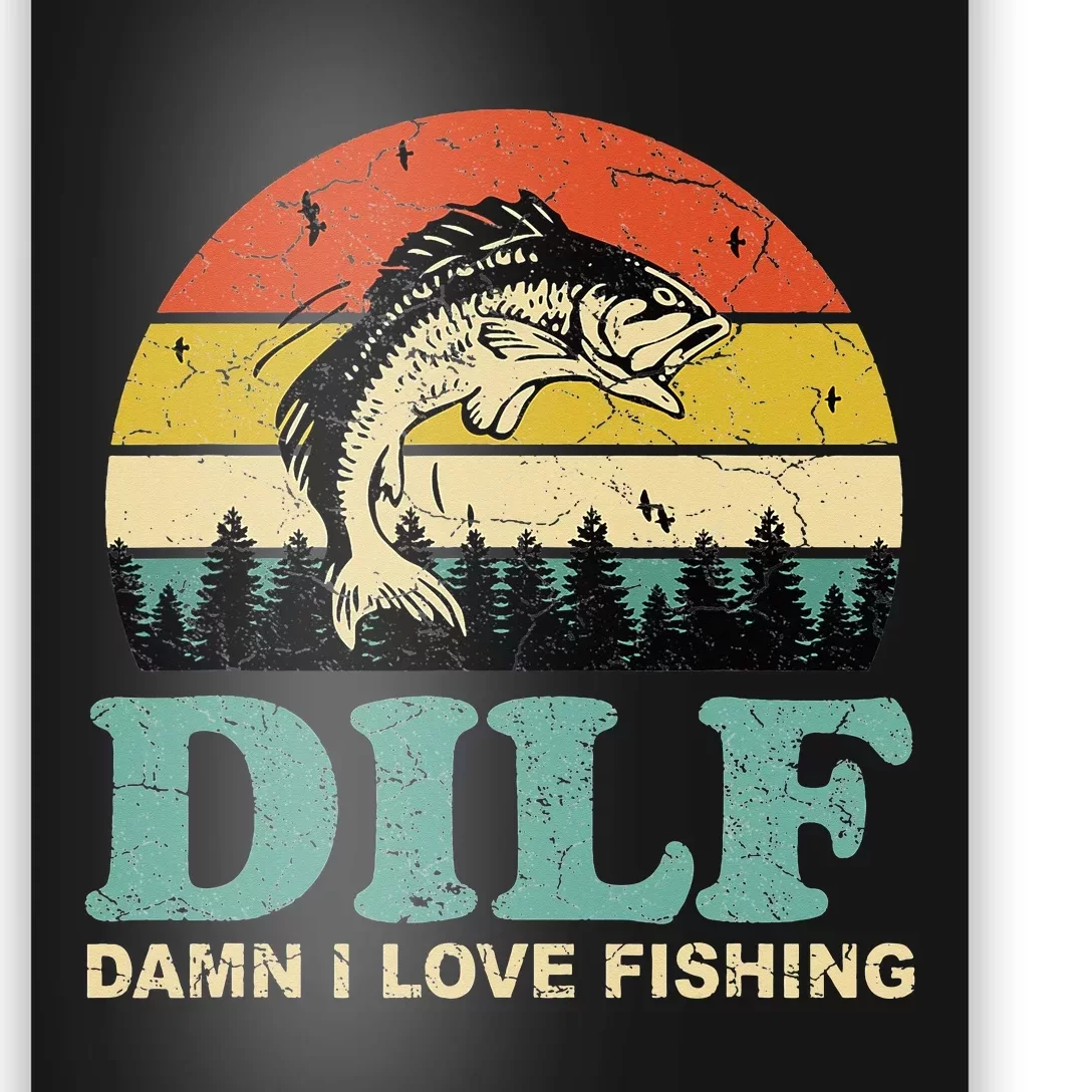 MILF-Man I Love Fishing Funny Fishing Fisher Angler Poster