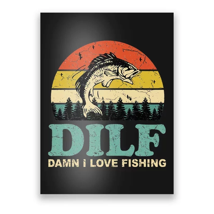 MILF-Man I Love Fishing Funny Fishing Fisher Angler Poster