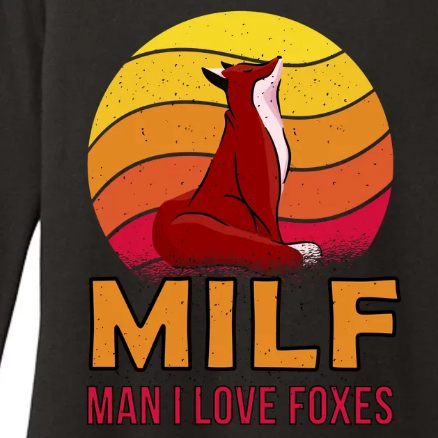 Man I Love Foxes MILF Womens CVC Long Sleeve Shirt