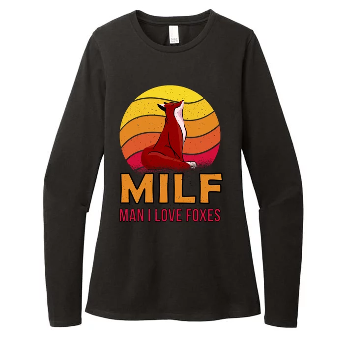 Man I Love Foxes MILF Womens CVC Long Sleeve Shirt