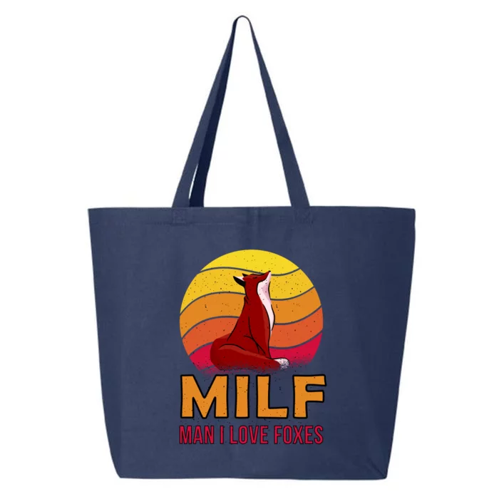 Man I Love Foxes MILF 25L Jumbo Tote