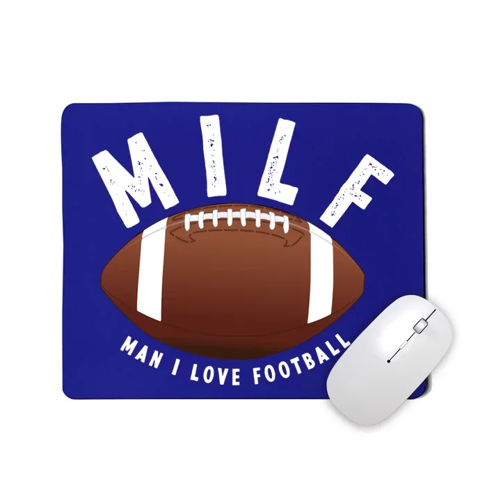 Milf I Love Football Funny Funny Gift Mousepad