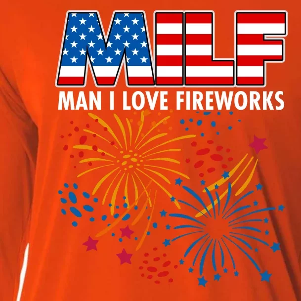 MILF Man I Love Firework Cooling Performance Long Sleeve Crew