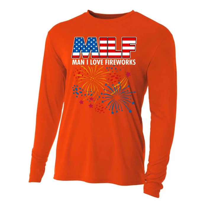 MILF Man I Love Firework Cooling Performance Long Sleeve Crew