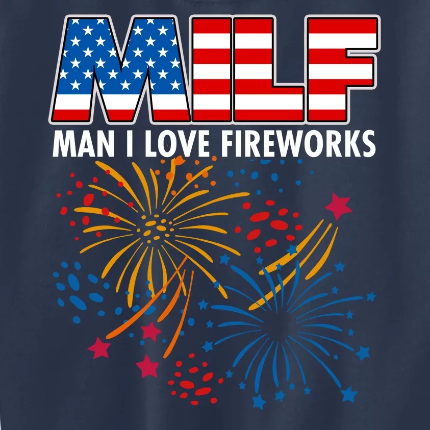 MILF Man I Love Firework Kids Sweatshirt