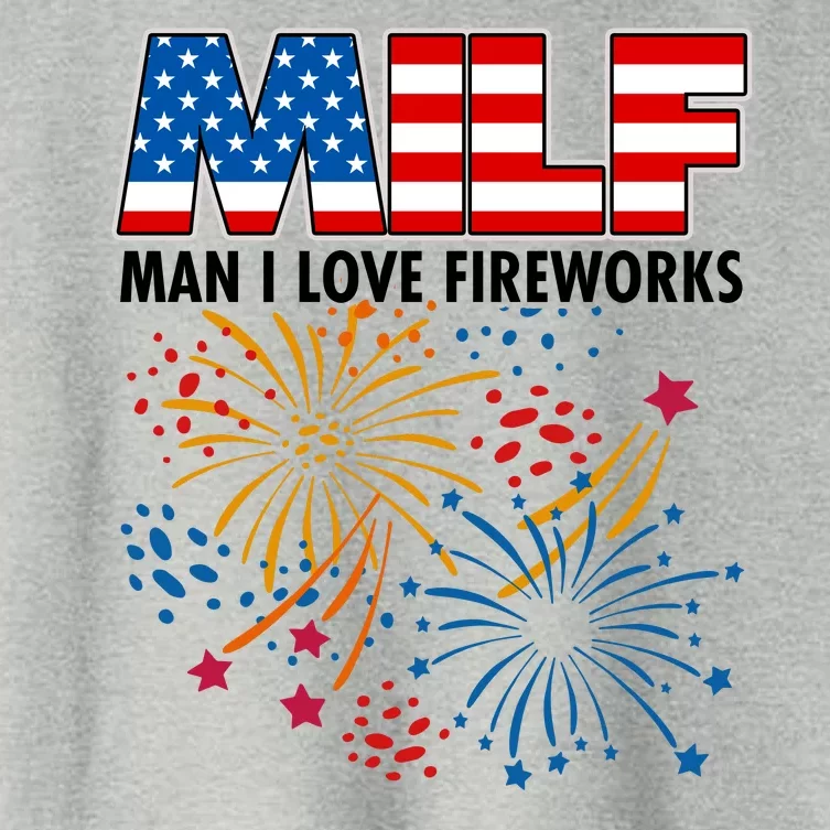 MILF Man I Love Firework Women's Crop Top Tee