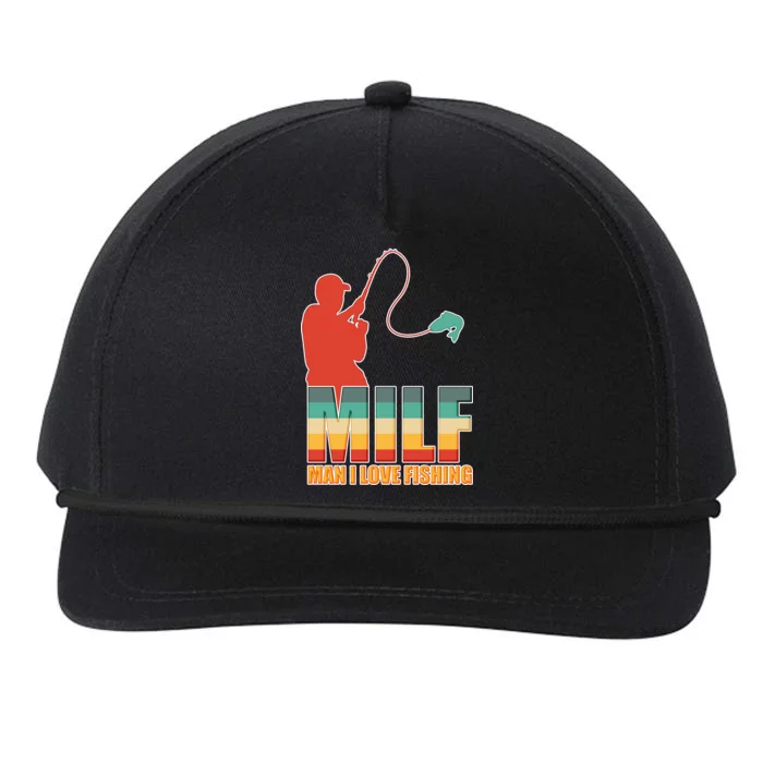 MILF Man I Love Fishing Snapback Five-Panel Rope Hat