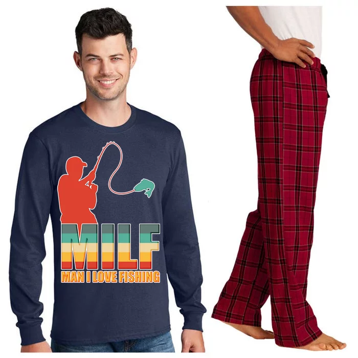 MILF Man I Love Fishing Long Sleeve Pajama Set