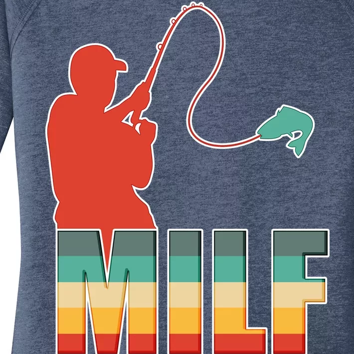 MILF Man I Love Fishing Women's Perfect Tri Tunic Long Sleeve Shirt