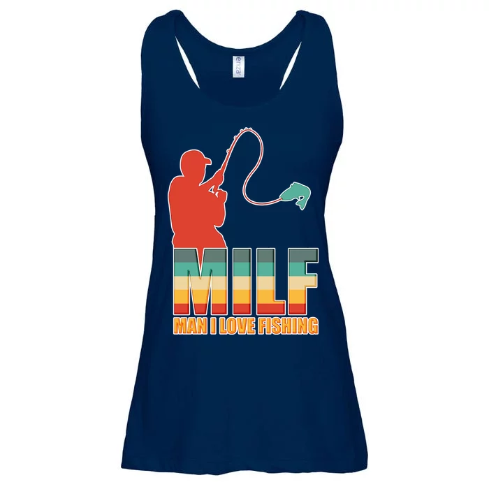 MILF Man I Love Fishing Ladies Essential Flowy Tank