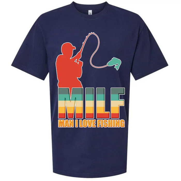 MILF Man I Love Fishing Sueded Cloud Jersey T-Shirt