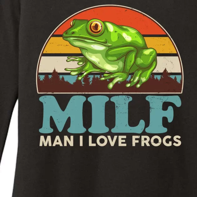 MILF Man I Love Frogs Womens CVC Long Sleeve Shirt