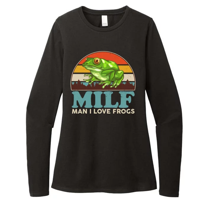 MILF Man I Love Frogs Womens CVC Long Sleeve Shirt