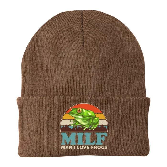 MILF Man I Love Frogs Knit Cap Winter Beanie