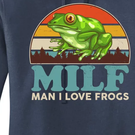 MILF Man I Love Frogs Women's Pullover Hoodie