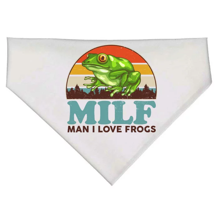 MILF Man I Love Frogs USA-Made Doggie Bandana