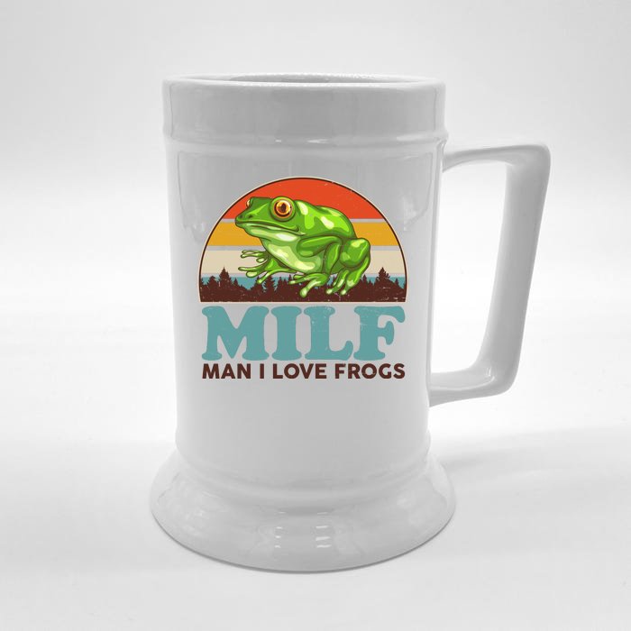 MILF Man I Love Frogs Front & Back Beer Stein