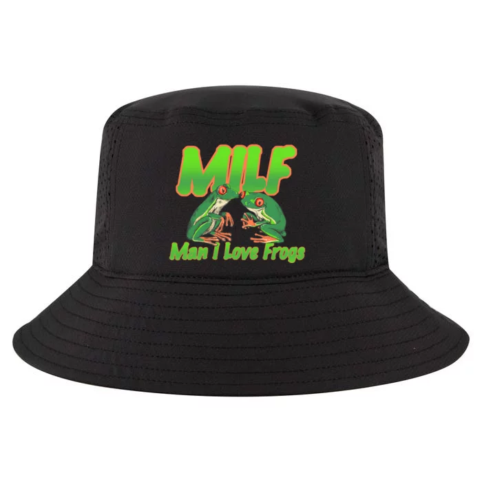 Milf Man I Love Frogs Funny Cool Comfort Performance Bucket Hat