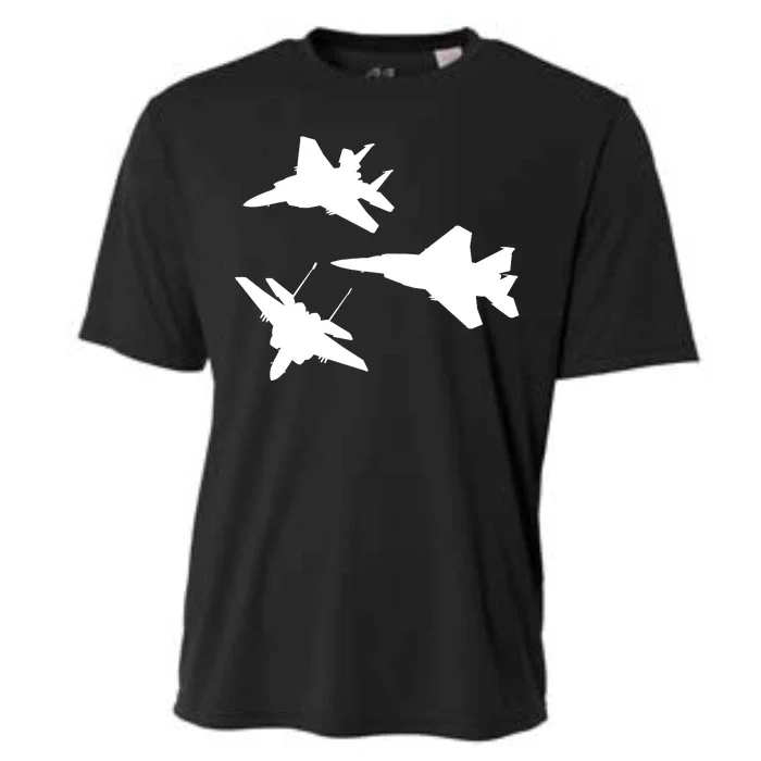 Military Fighter Jets Cooling Performance Crew T-Shirt