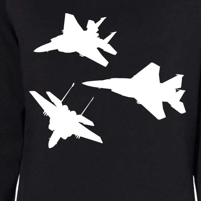 Military Fighter Jets Womens California Wash Sweatshirt